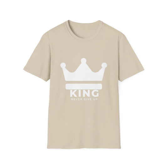 King Crown Motivational T-Shirt - Never Give Up