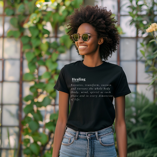 Healing Definition T-Shirt — Minimalist Wellness Quote Tee