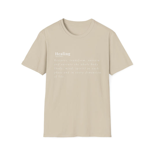 Healing Definition T-Shirt — Minimalist Wellness Quote Tee